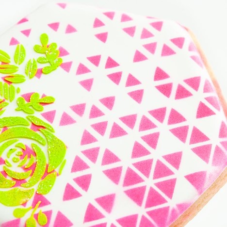 Falling Triangles Stencil