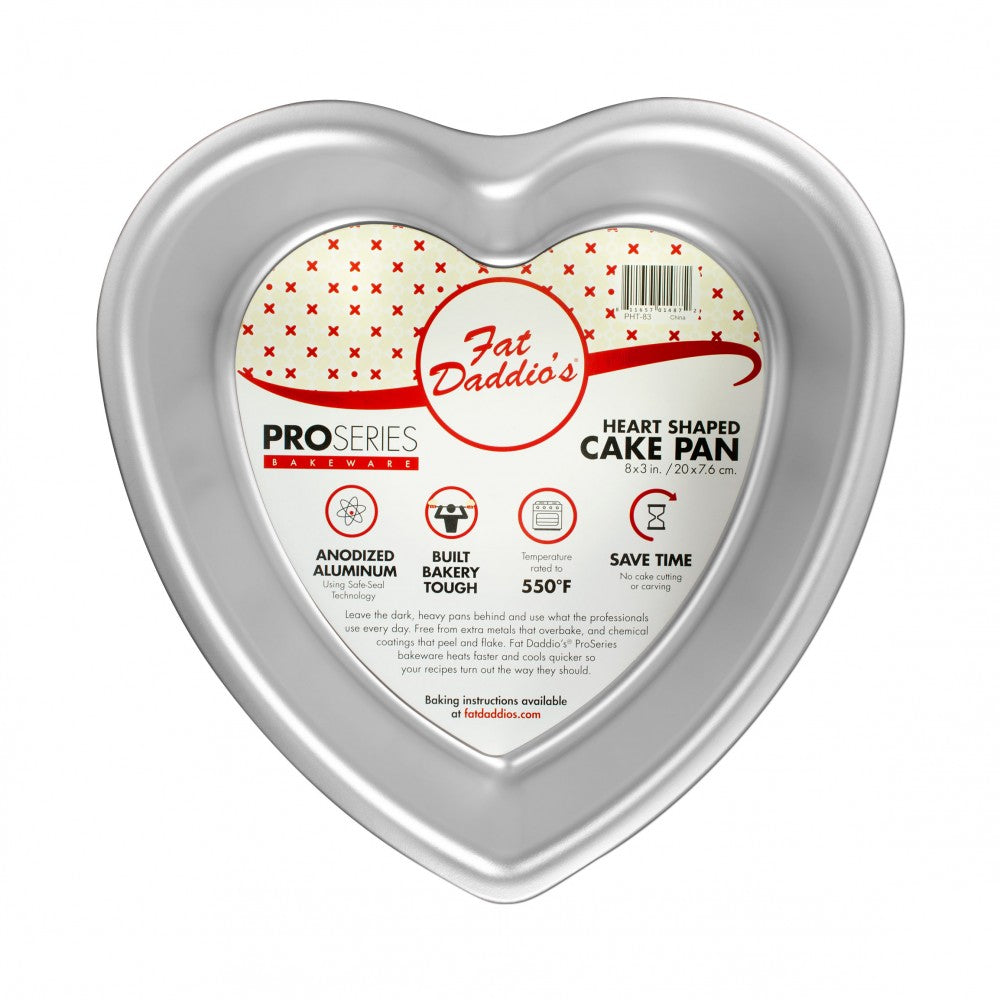 8x3 Inch, Fat Daddio's Heart Cake Pan