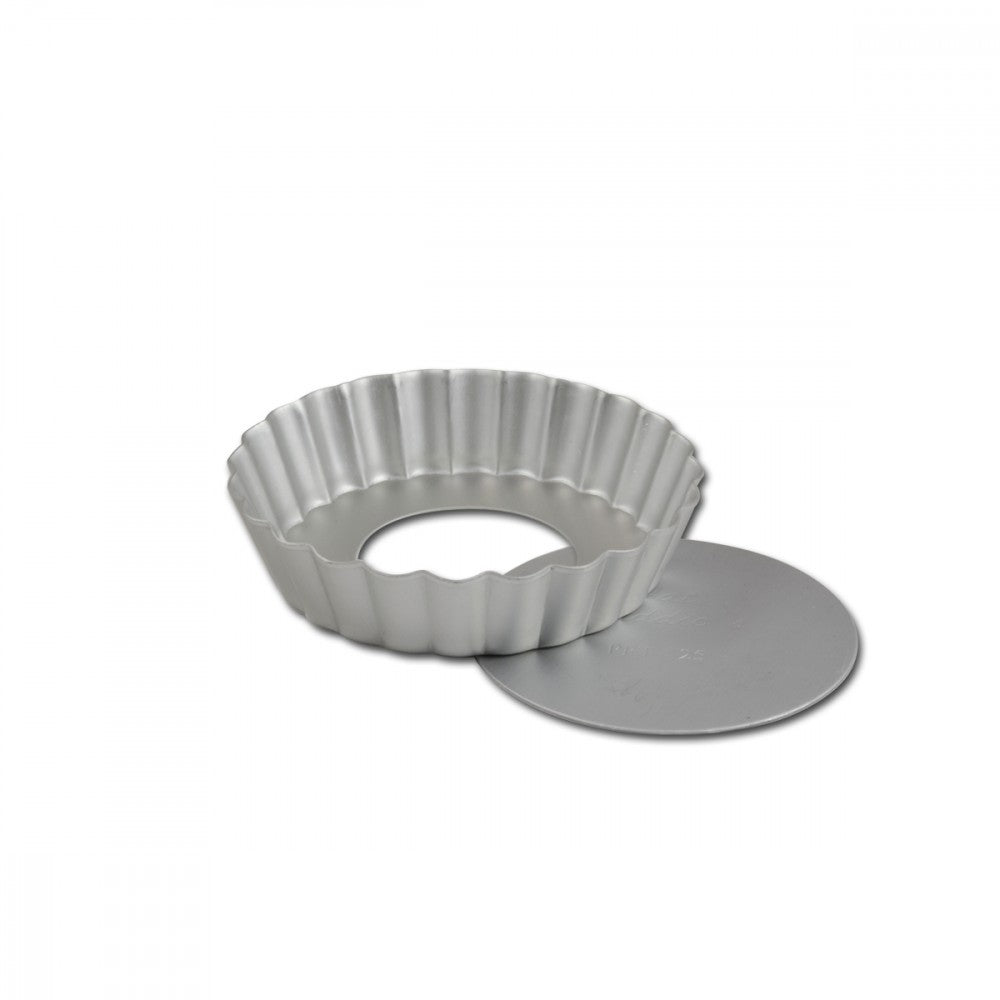 Fat Daddio's Removable Bottom Fluted Tart Pan, 6.5 x 1 inch