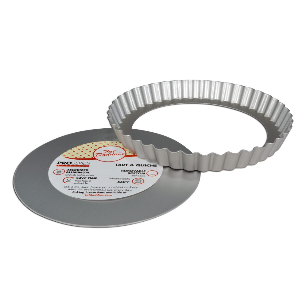 9.5 Inch, Fat Daddio's Round Fluted Tart