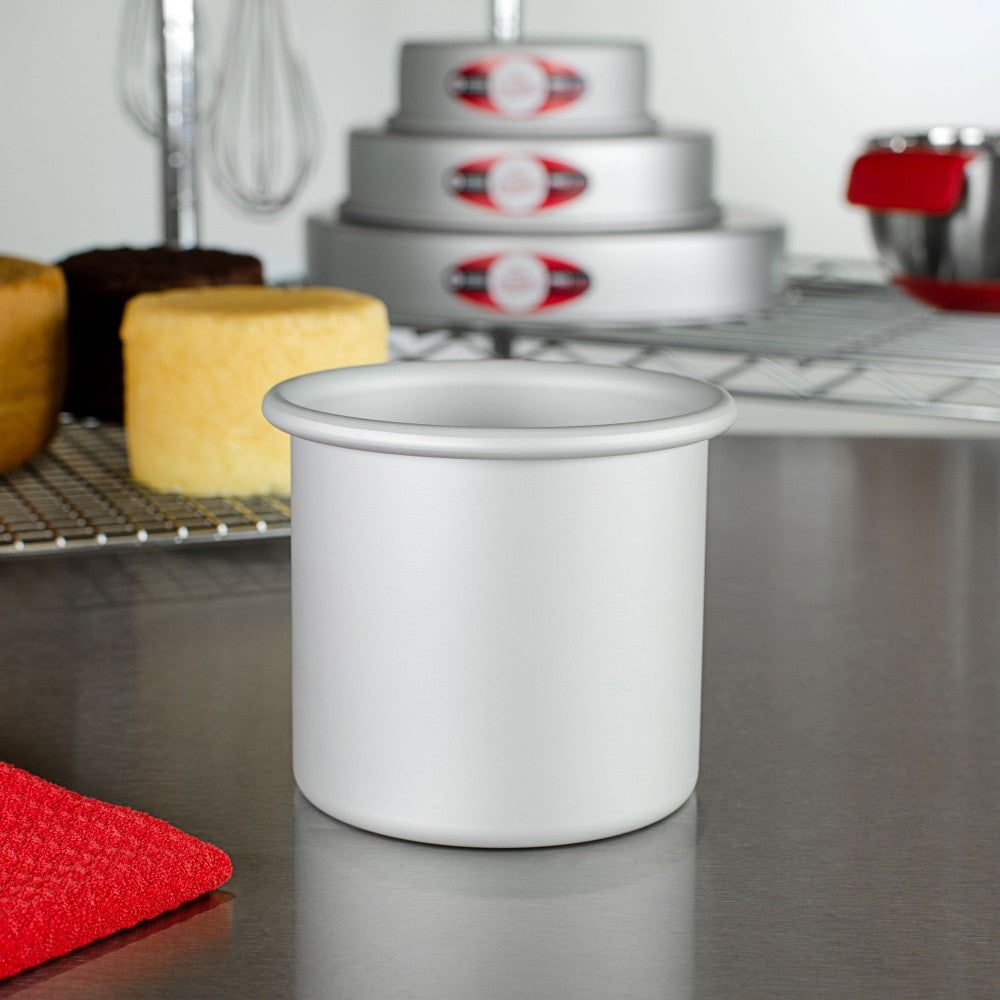 image of fat daddios round cake pan that is 4 inches deep