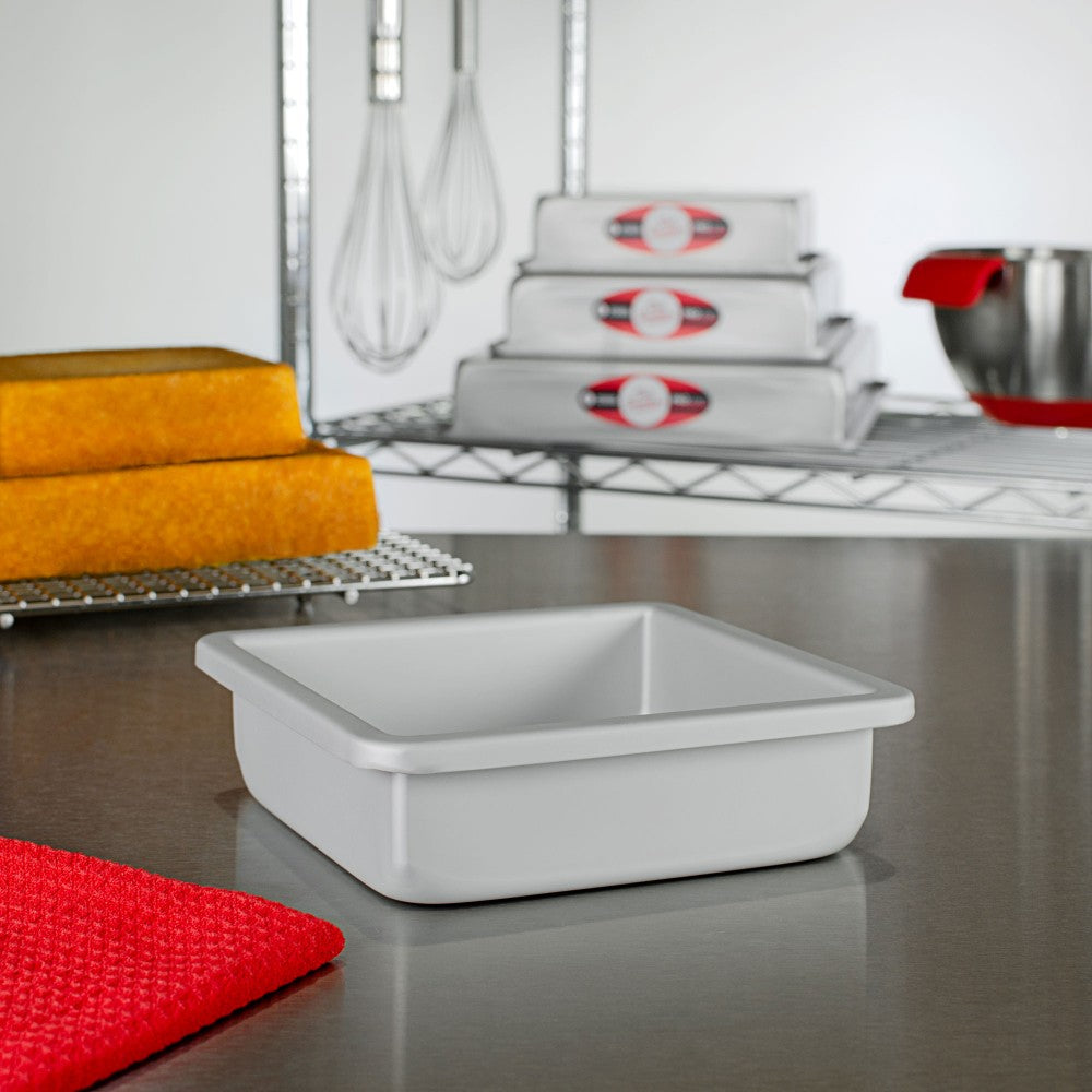 image of fat daddios square cake pans that are 2 inches deep