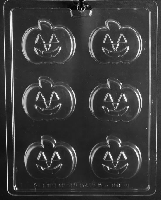 Grinning Jack-O-Lantern Chocolate Covered Cookie Mold