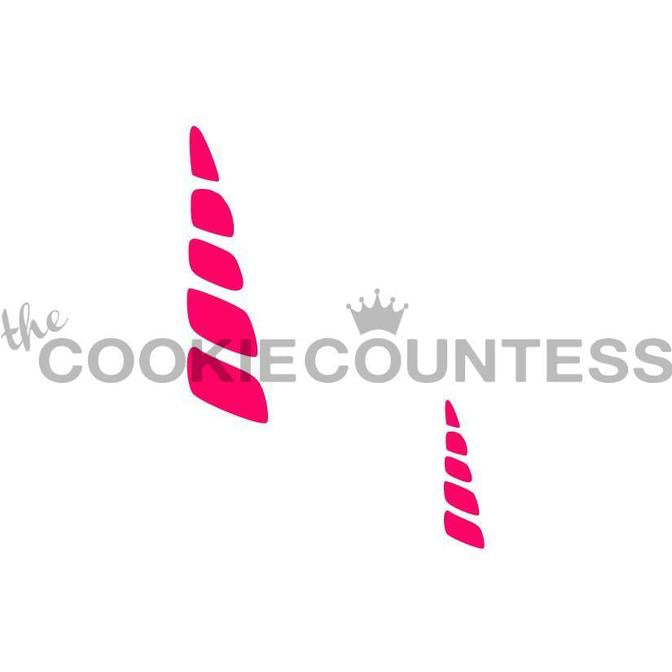 Unicorn Horns with 2 Sizes Stencil