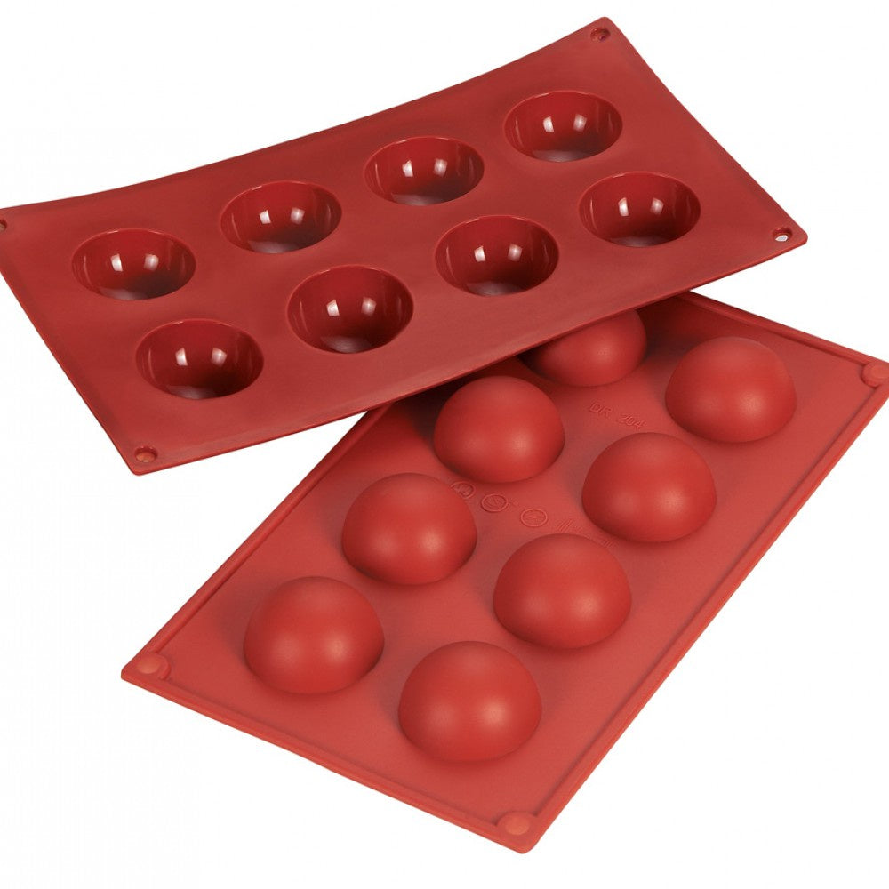 1oz Half Sphere Silicone Baking Mold, Fat Daddio's
