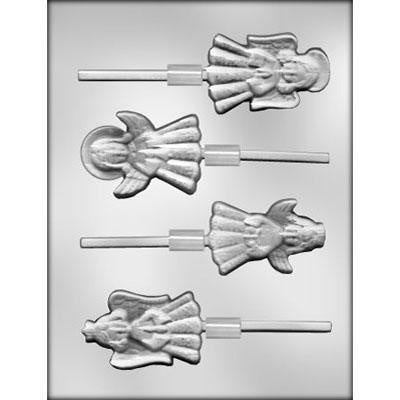 2 7/8 Inch, Angel Lollipop Chocolate Mold -