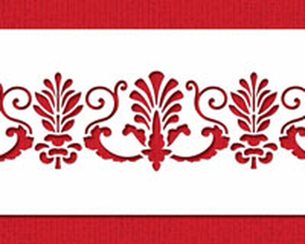 Fancy Fleur De Lis Cake Side Stencil