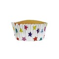 Multi-Colored Stars Foil Lined Baking Cups - 30 Cupcake Liners