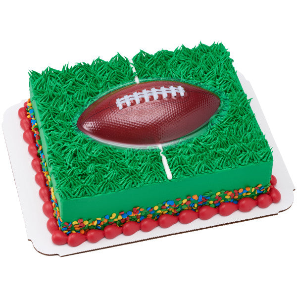 Football with Raised Laces Cake Topper Pop Top