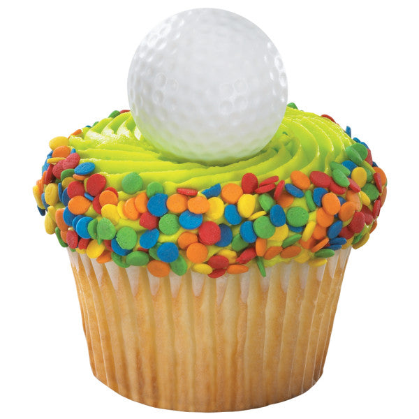 Golf Ball Cupcake Rings -  12 Rings