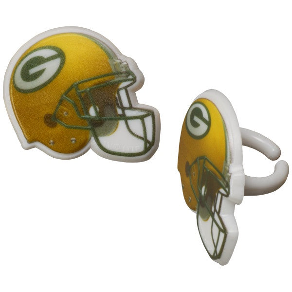 Green Bay Packers Cupcake Rings - 12 Rings