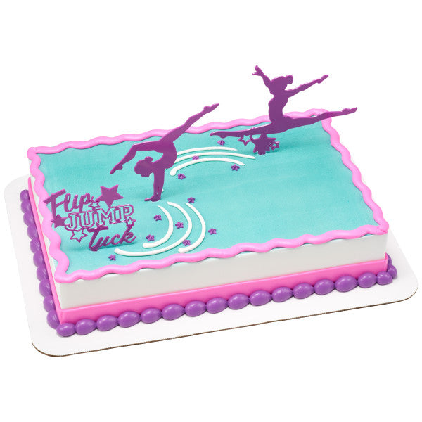 Gymnastics Flip Jump Tuck Cake Kit