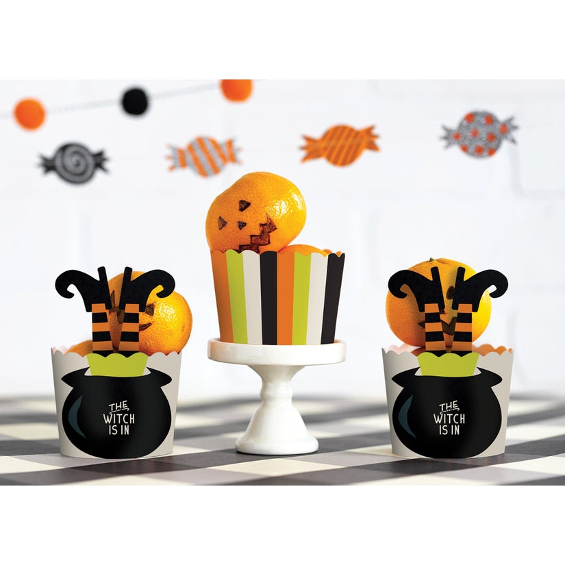 Halloween The Witch Is In Baking Cups