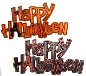 Happy Halloween Cake Pick