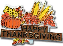 Happy Thanksgiving Harvest Plaque Pick