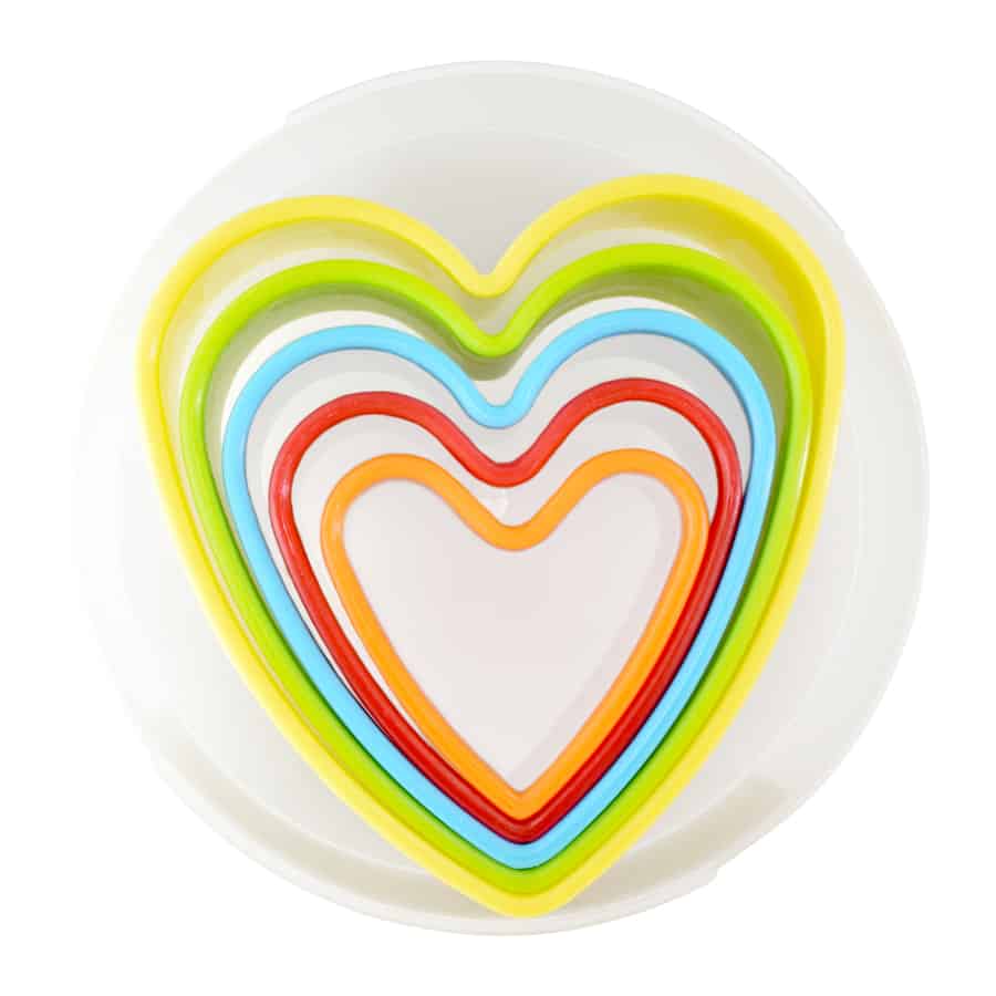5 Piece Heart Cutter Set