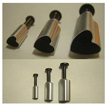 Heart Shaped Plunger Cutters - Set of 3
