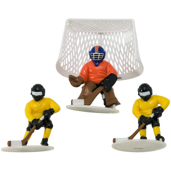 Hockey Face Off Cake Topper Set
