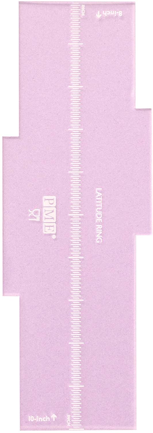 Tall Patterned Edge Side Scraper - 8 & 10" Latitude Ring