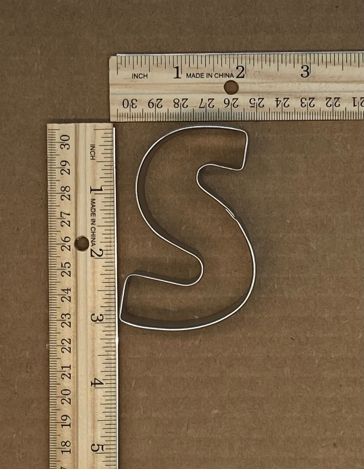 Letter S Cookie Cutter