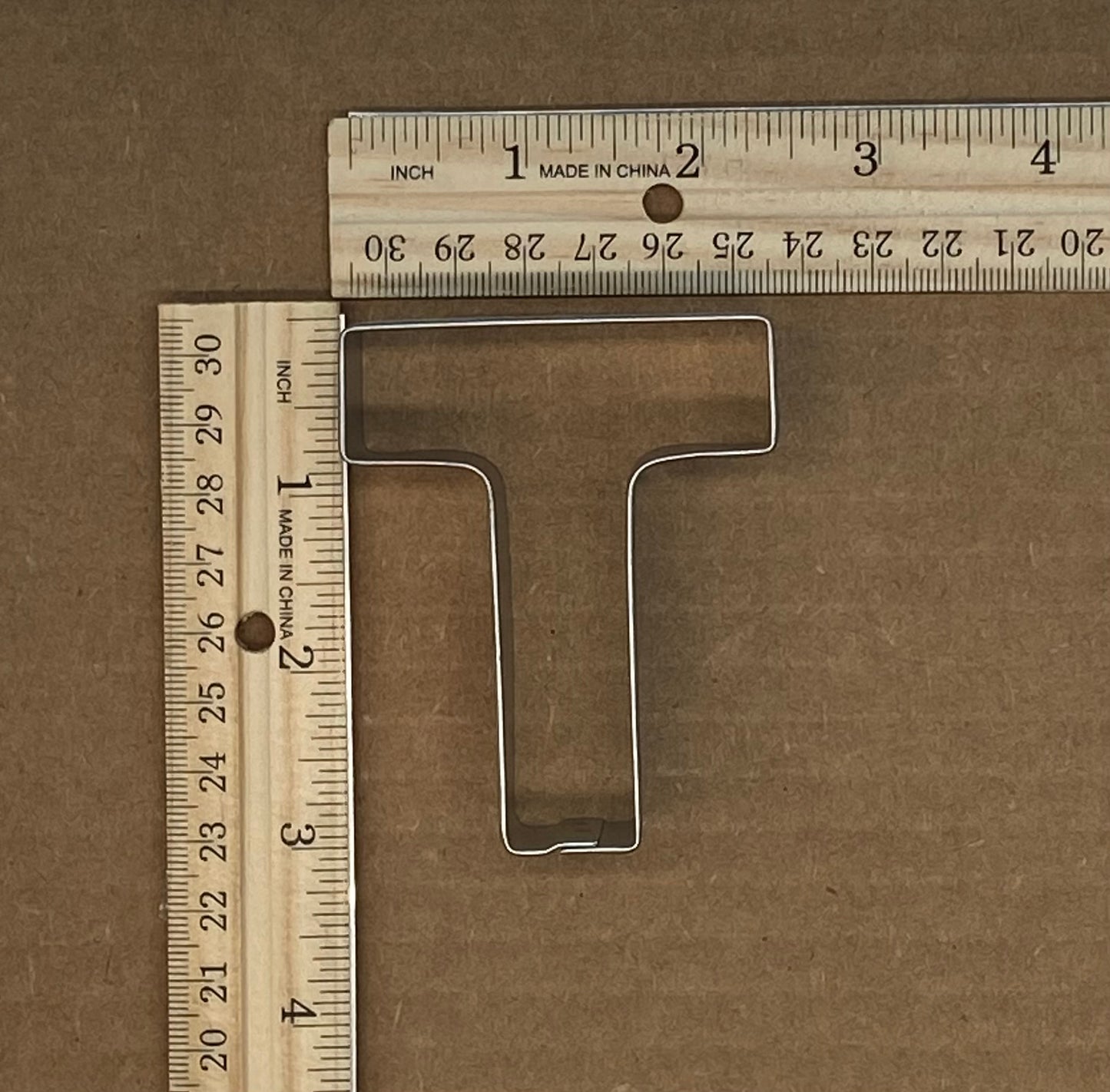 Letter T Cookie Cutter