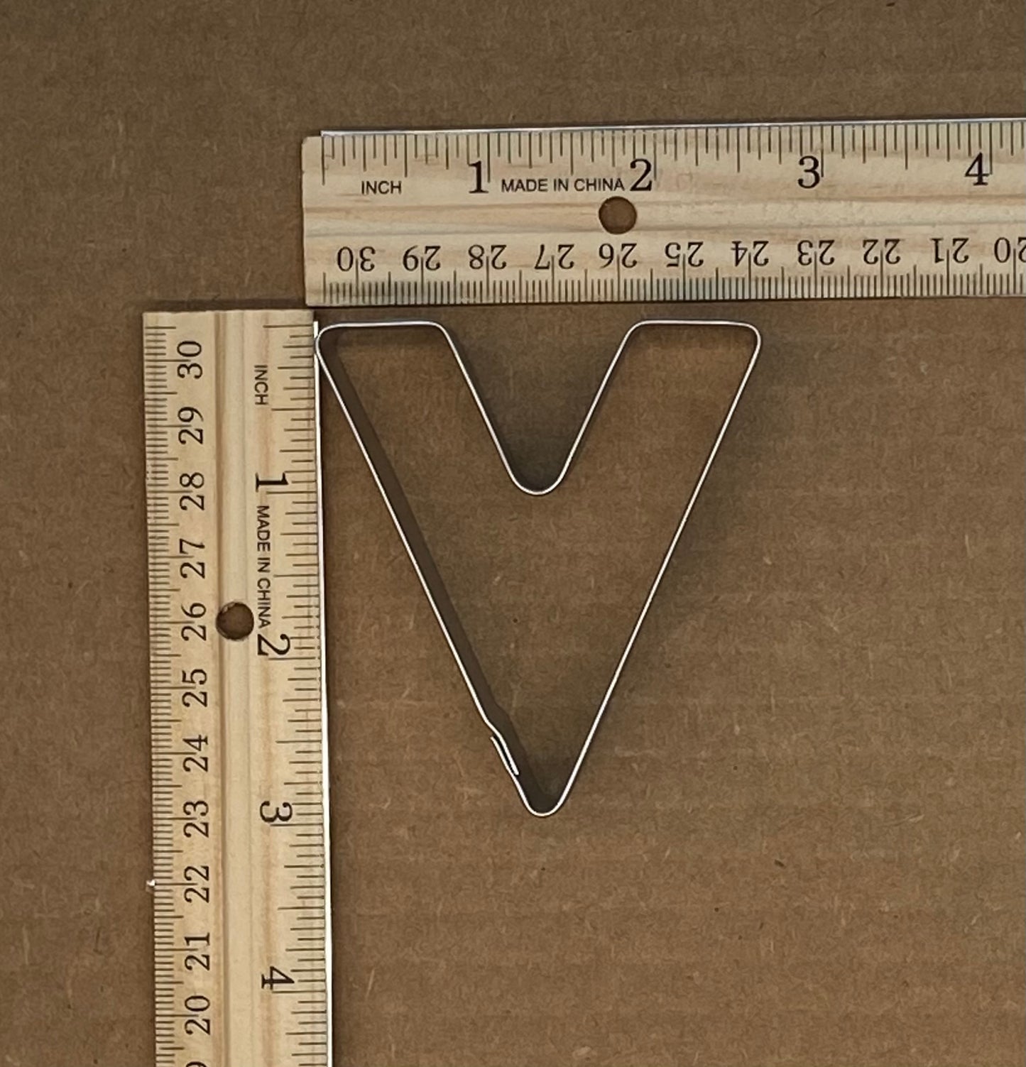 Letter V Cookie Cutter