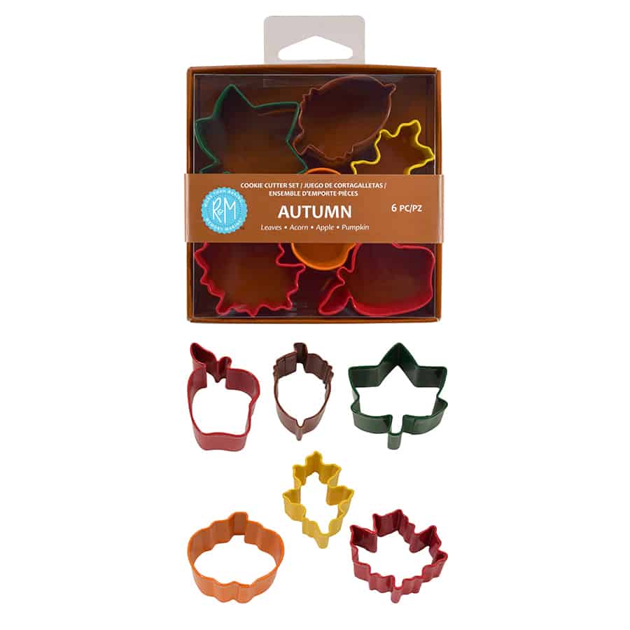 6 Piece Mini Autumn Cookie Cutter Set