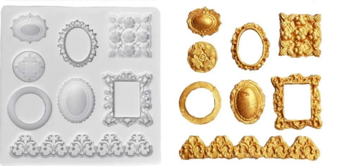 Mini Frame & Border Silicone Mold