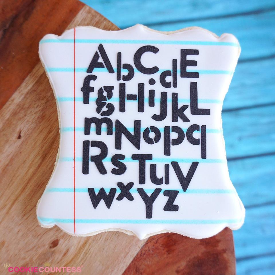 Notebook Stripes Stencil