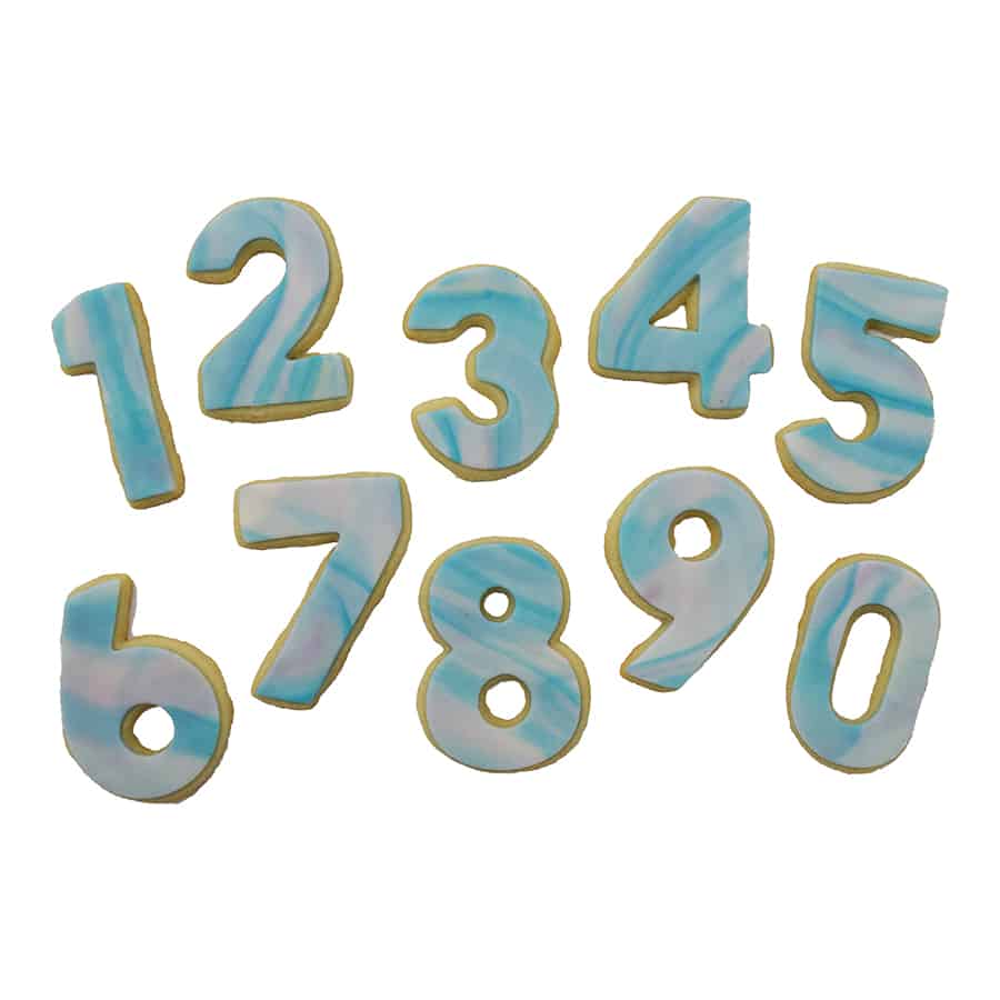9 Piece Number Cookie Cutter Set
