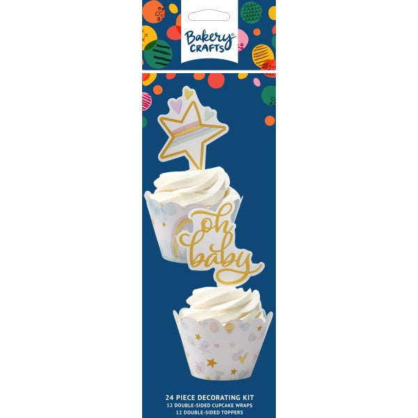 Oh Baby Baby Shower Themed Cupcake Decorating Kit