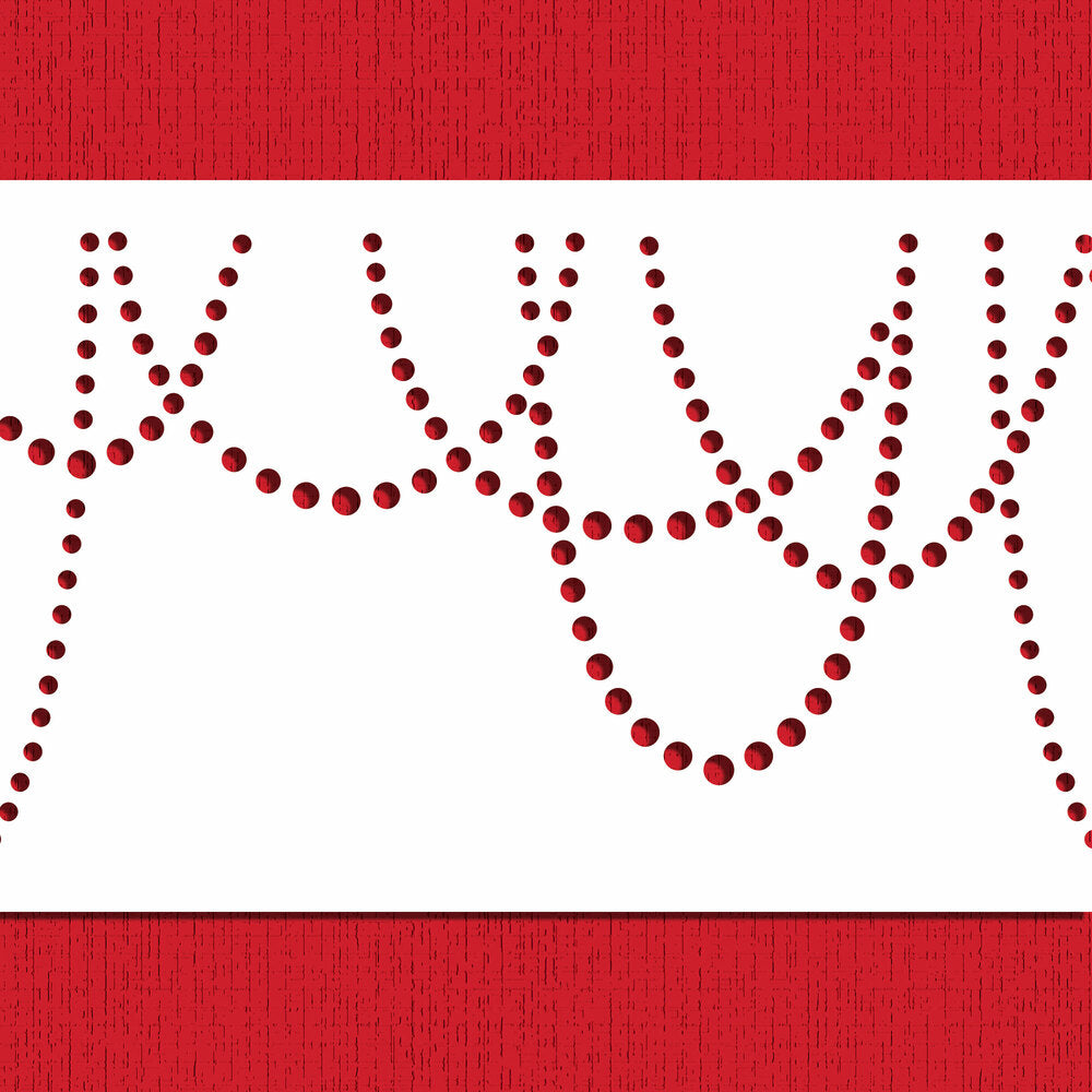Draping Pearls Cake Side Stencil