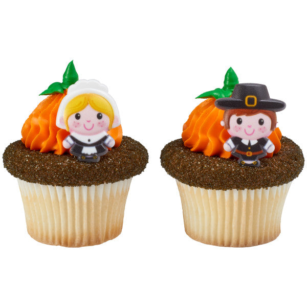 Pilgrim Cupcake Rings - 12 Cupcake Rings