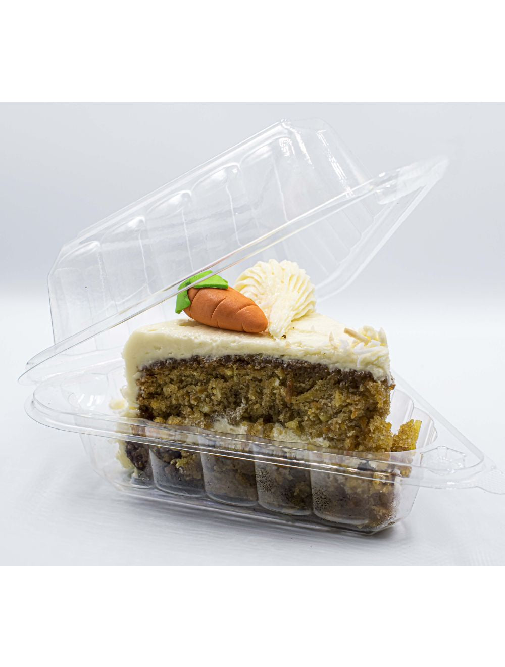 Pie Shaped Single Cake Slice Plastic Container