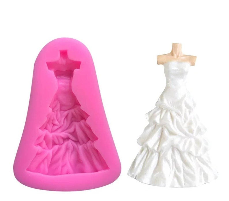 Pleated Dress Silicone Mold