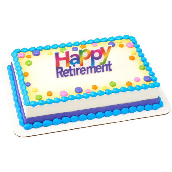 Happy Retirement Cake Topper