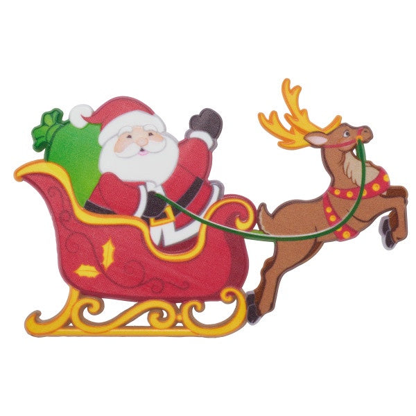 Santa in Sleigh Layon