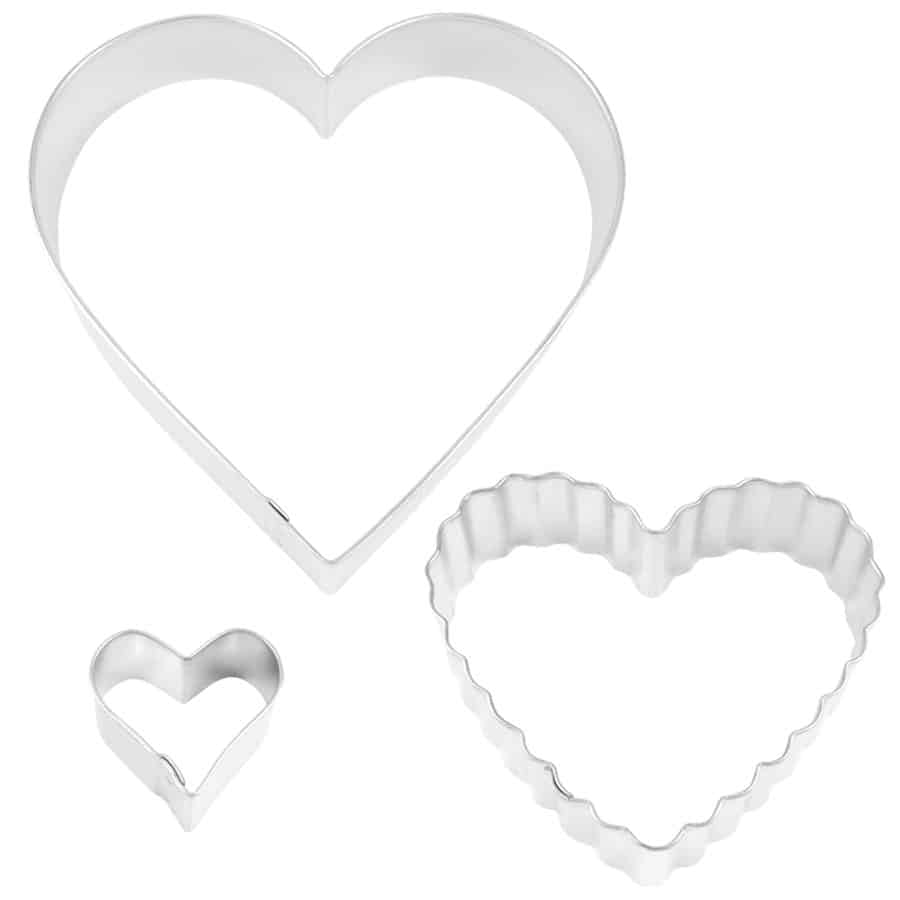 Heart Cookie Cutter Set - 3 Cutters