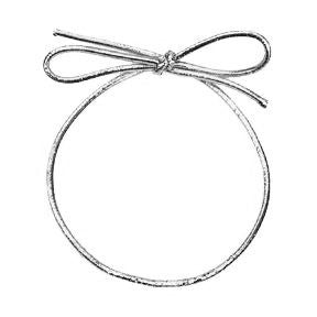 Silver, 14 Inch, Stretch Loops for 1/4LB Candy Boxes - 50 Per Package