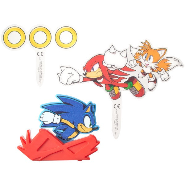 Sonic The Hedgehog Cake Topper Set