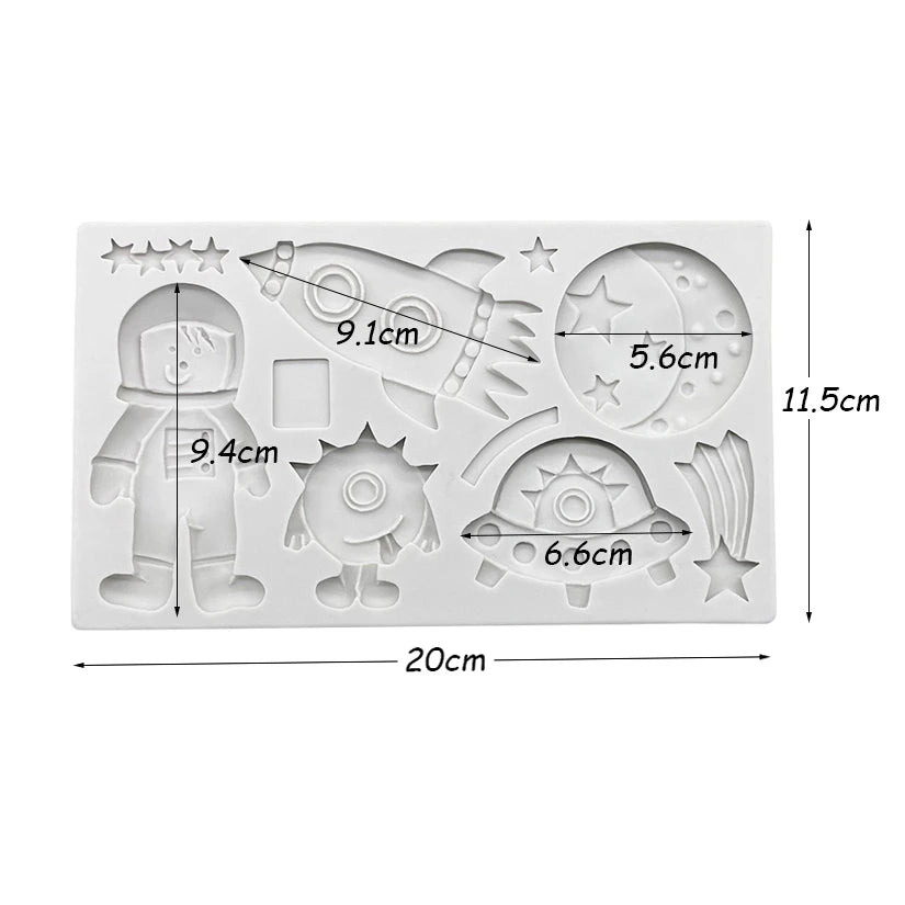Astronaut/Space Themed Silicone Mold