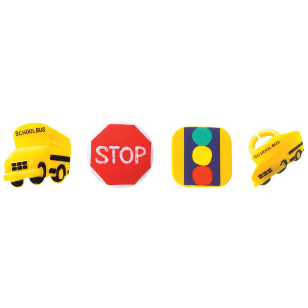 Stop, Look & Listen Cupcake Rings