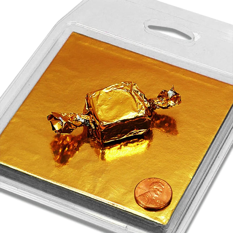True Gold Foil Wrappers 3"x3" - 125 / pkg