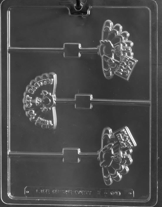 Funny Turkey Lollipop Chocolate Mold