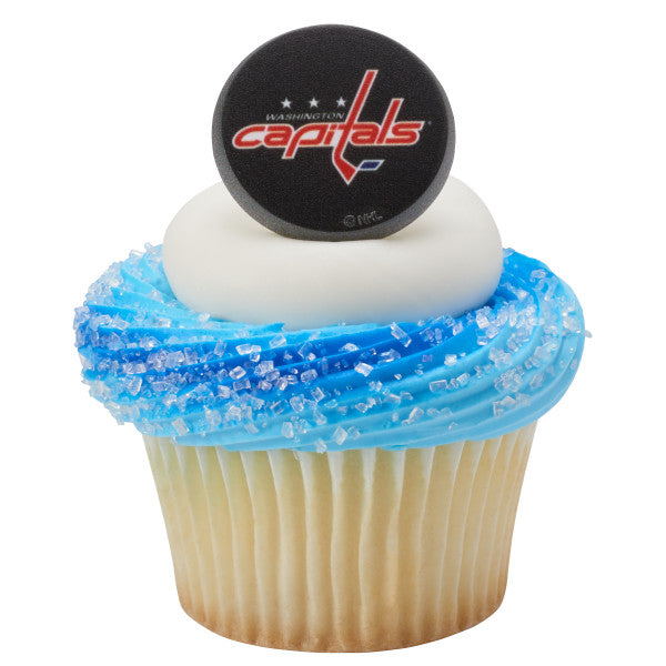 Washington Capitals Plastic Cupcake Rings - 12 per Package
