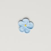 Small 7/8" Royal Icing Forget-Me-Nots - Blue - 6 Pieces