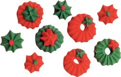 Mini Christmas Wreath Assortment - Royal Icing - 12 Pieces