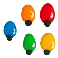 Tiny Christmas Lights - Royal Icing - 12 Pieces