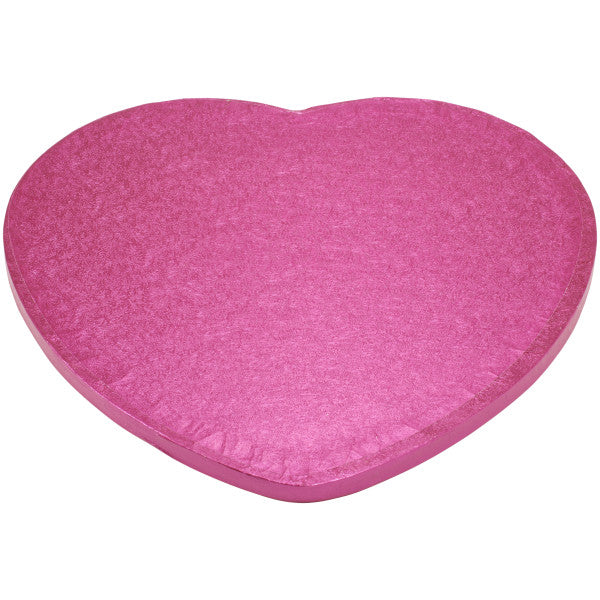 12 Inch, Pink Heart Shaped Cake Drum