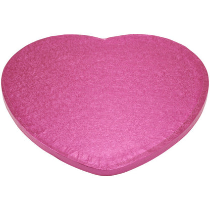 12 Inch, Pink Heart Shaped Cake Drum